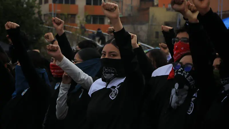Protesta Normalistas de San Marcos, Loreto, Zacatecas